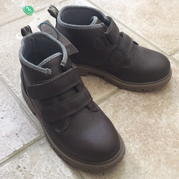 Carter's Boys Pull-on Hiking Hiker Boots Shoes - Picture 2 of 8